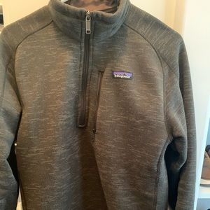 Patagonia better sweater. 1/4 zip. Brown. Medium